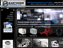 Tablet Screenshot of eastwoodmachine.com